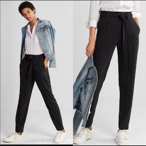 Paperbag waisted trouser pants